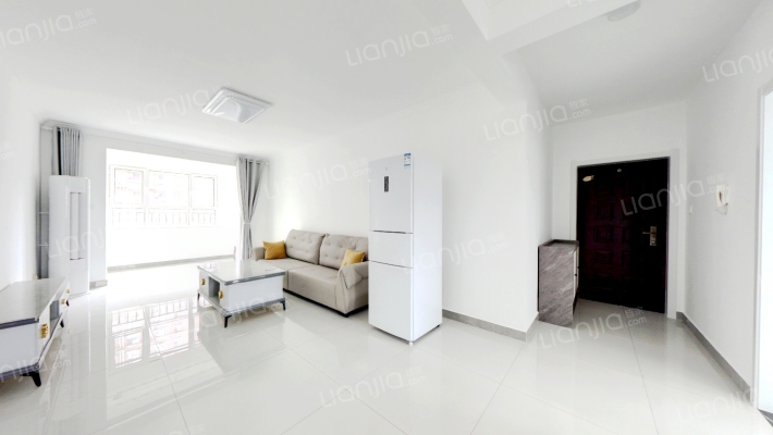 牛津花园南北通透三居室，可贷款，现房，毛坯-客厅