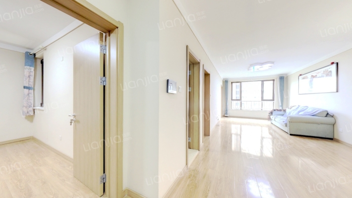 鸿坤理想湾北区 3室1厅 南-客厅