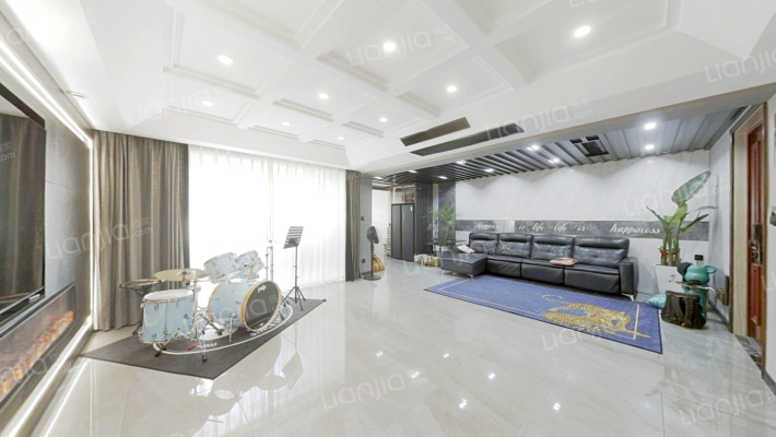 满二 随时看 自住装修 南北双露台-客厅