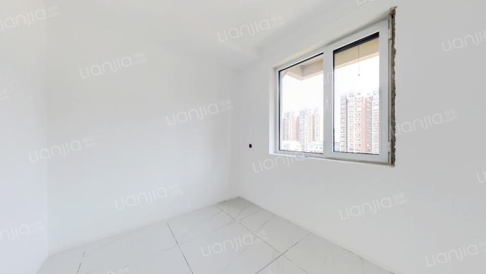 南北通透的三居室，中间楼层不挡光，全屋定制的柜子。-卧室B