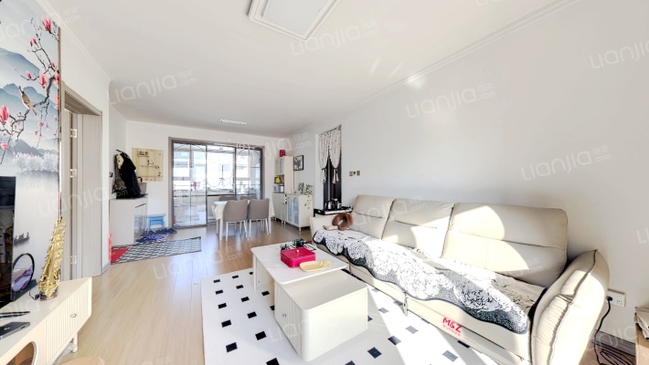 樾府国际 精装大三居 三叶草户型 中高楼层 一站西三环-客厅