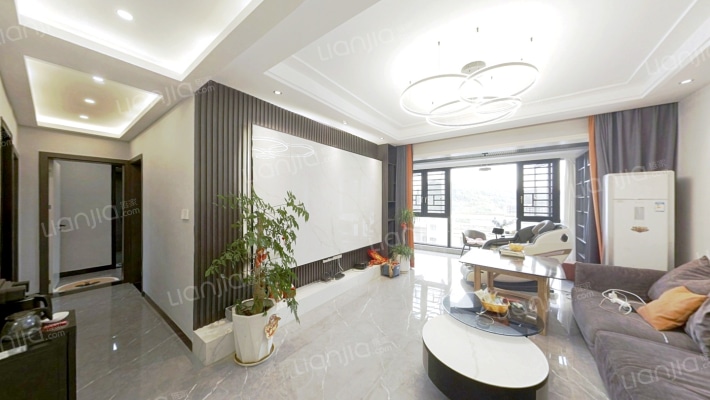 经开区学XIAO旁现代精装三房出售视野无遮挡-客厅