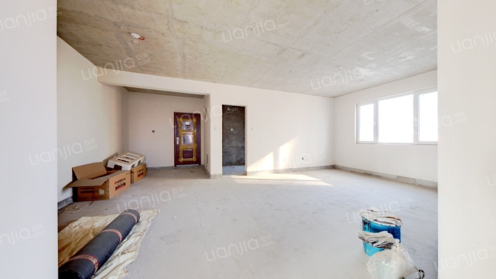 南北通透大两居 毛坯房 两梯四户 无遮挡-客厅