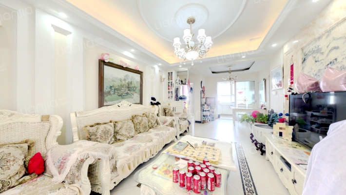 南北向3居 户型方正 全天采光，自住装修-客厅