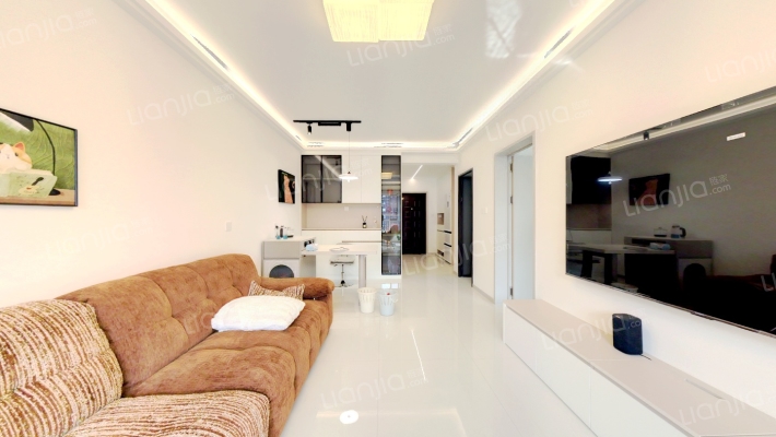 高铁东站牛津花园 精装全家电拎包住 满二-客厅