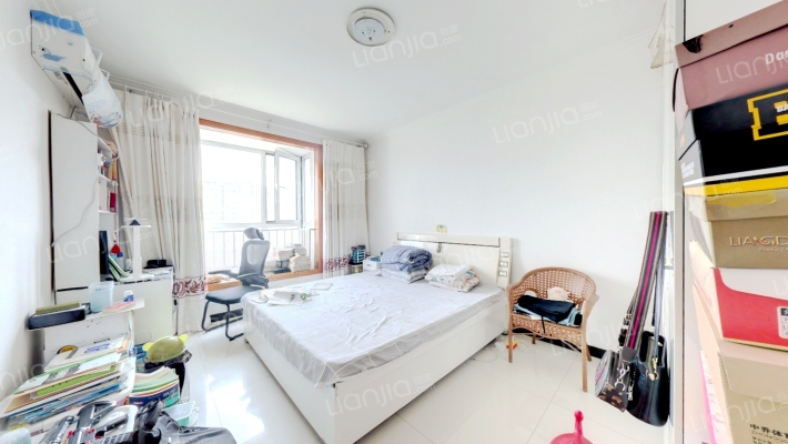 富力花园，眼镜户型两居室，全天采光，无遮挡-卧室B