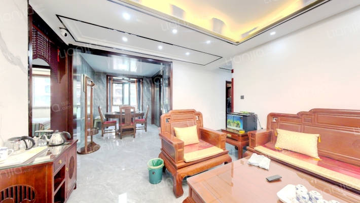 满两年 已装修 未住 全实木家具-客厅