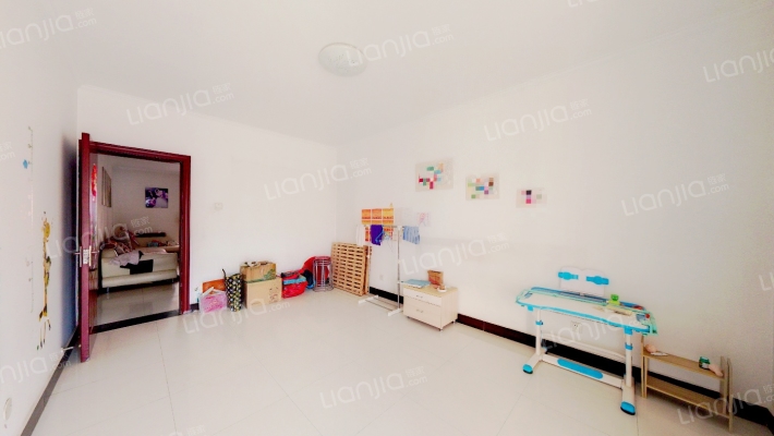 德信公园旁，集中供暖板楼社区，南北通透三居-卧室C