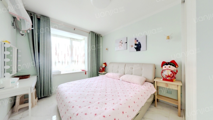 天地新城 精装婚房 大2居 南北通透 一梯两户 高楼观景-卧室B