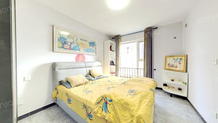 狮子城精装修南北通透三居室采光好-卧室C