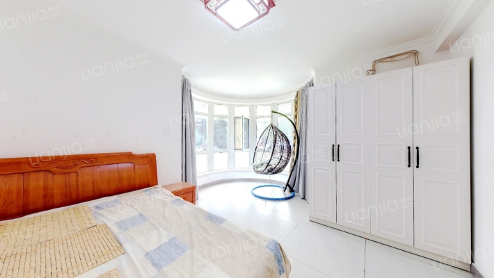 洋房下跃，带装修，下沉式花园，采光无遮挡-卧室C