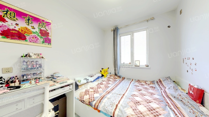 狮子城精装修南北通透三居室采光好-卧室A