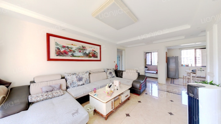 鸿坤理想湾精装修南北通透三居全明格局双卫-客厅