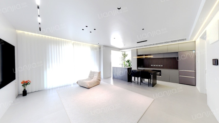 鸿坤理想湾电梯洋房 装修50万自住标准 132平200万-客厅