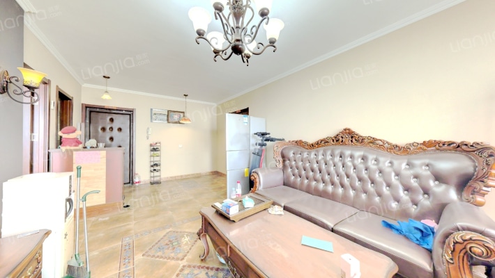 三阳两居户型好，精装修 拎包入住，楼层好-客厅