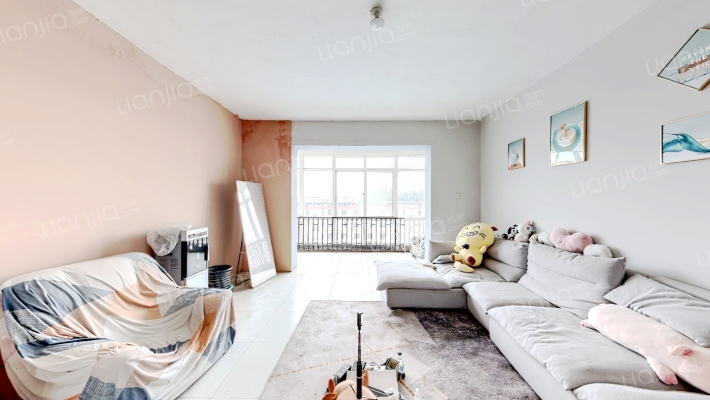 南北通透大三居简单装修 满五唯一 板楼集中供暖-客厅