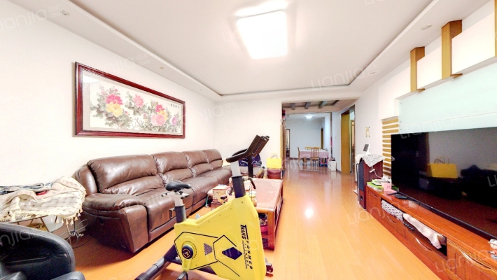 此房位置在政法街。南北通透，采光好-客厅