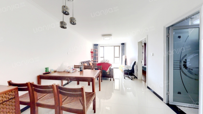 鸿坤全阳两居室   精装修    满二年   税费低-客厅