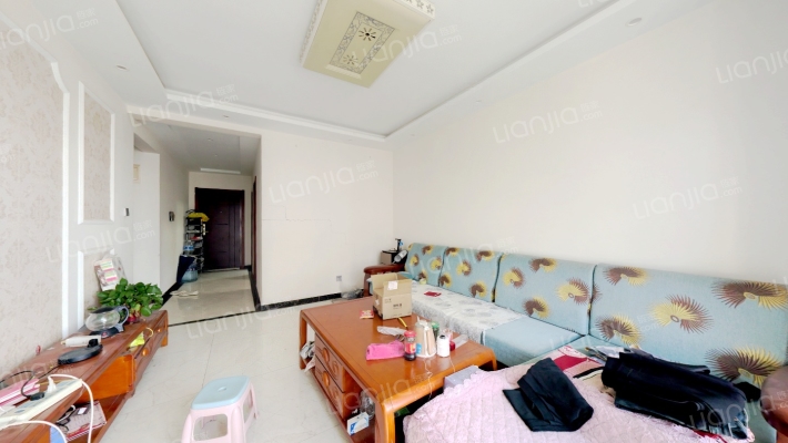 大两居 B户型 满二 带装修 次卧大窗 可3居可2居-客厅