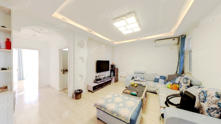 凯旋门满五唯一精装三居室婚房未住中间楼层无遮挡-客厅