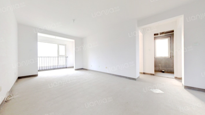 经典三居 主卧带转角飘窗 南北通透-客厅