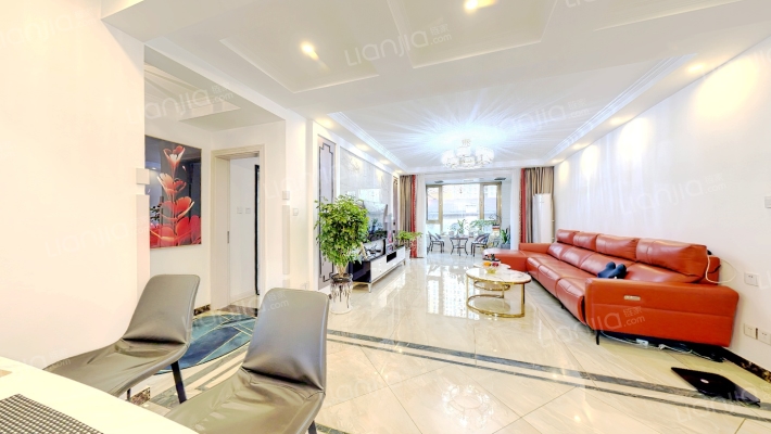 一梯两户电梯洋房，精装修拎包入住-客厅