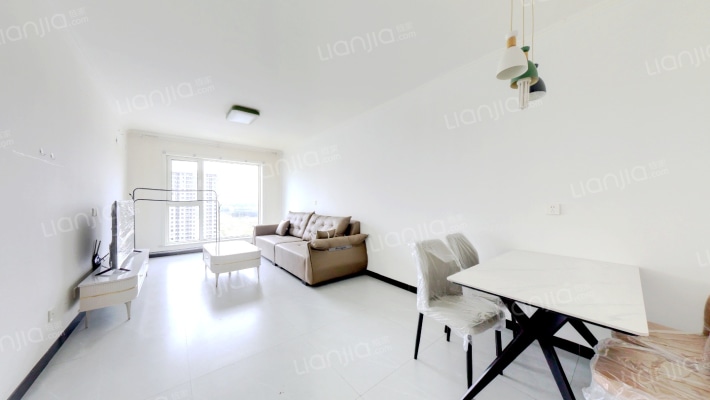 高楼层 14号楼 带装修 两居 03户 视野无遮挡 看房方便-客厅