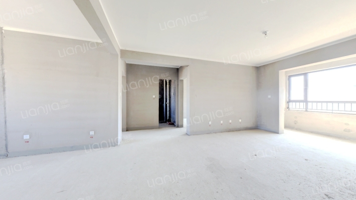 南北通透3居全明格局，百米楼间距。-客厅