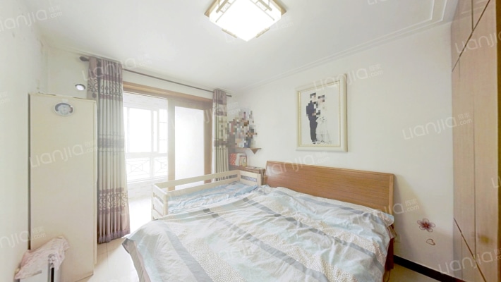 宏远二号院精装修两居室拎包入住中间楼层采光好-卧室A