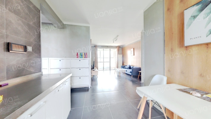 高铁板块精装三居，南北通透，全天采光-客厅