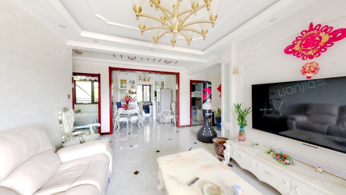 证满二 精装 南北通透3居 明厨明卫 样板间户型-客厅