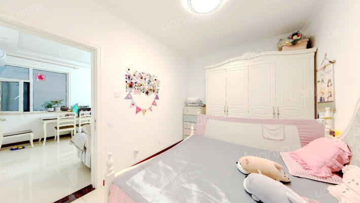 地质嘉园两居，精装修，拎包入住。-卧室A