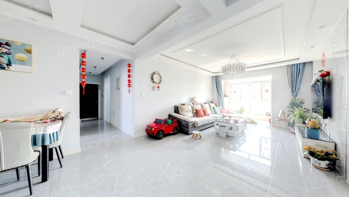 精装修，明厨明卫，正规4居室，采光无遮挡-客厅