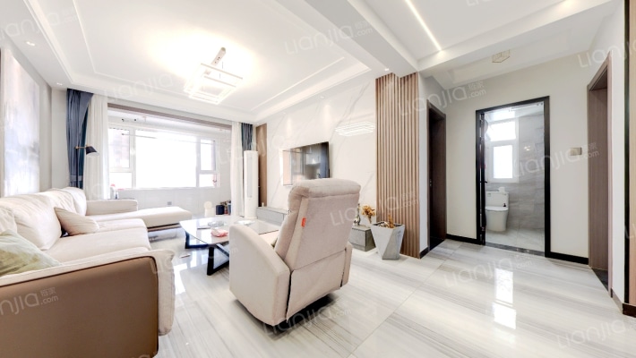 天保绿城精装修，南北通透大三居-客厅