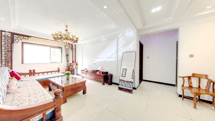 涿州高铁狮子城精装修大三居室，还有一个大露台-客厅