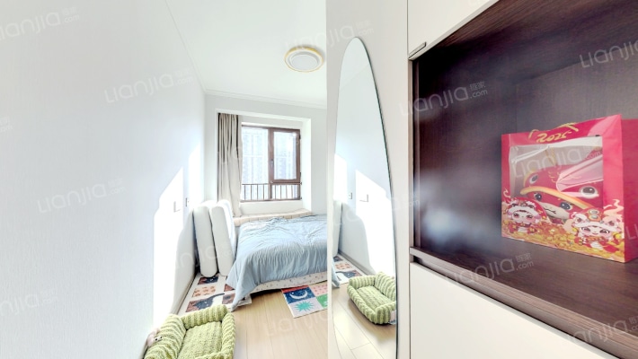 樾府国际 精装大三居 三叶草户型 中高楼层 一站西三环-卧室C