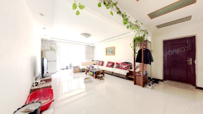 德信公园旁 方正三居室 精装修 拎包入住-客厅