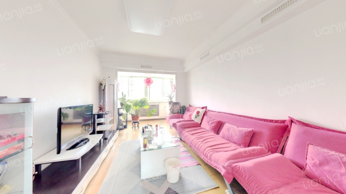 范阳路矿山局家属院南北通透四居，精装干净-客厅