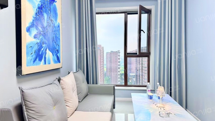 精装修，西向大开间，中高楼层，采光好，视野开阔-客厅