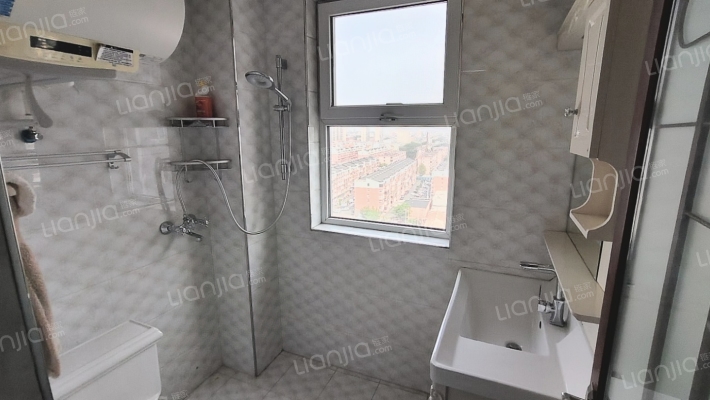 双塔区电梯房 精装南北两居室 落地窗 采光视野好-卫生间