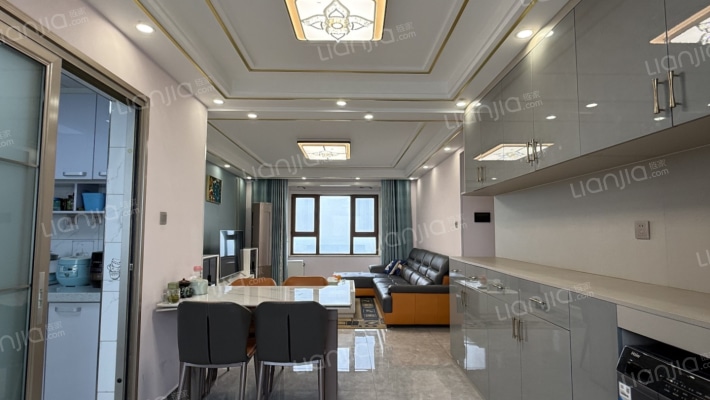 鸿坤理想尔湾 3室2厅 南 北-客厅