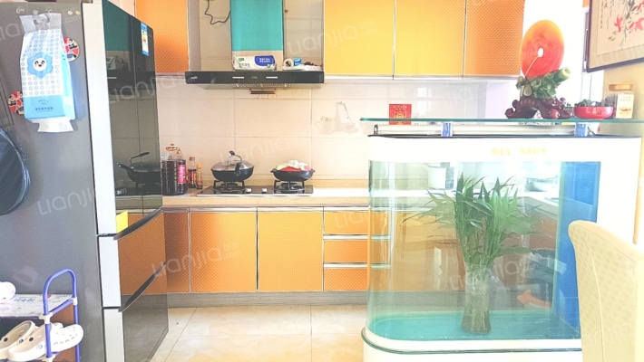 水岸花城，一线江景美宅诗意，标准现房，即买即住-厨房