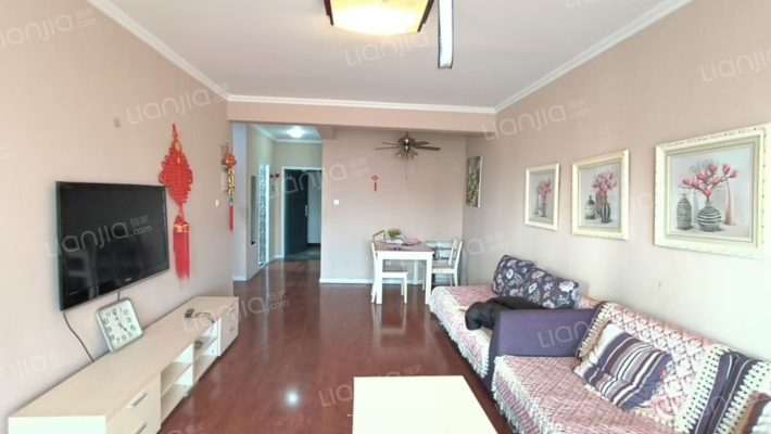 水岸花城一居全南户型方方正正中高楼层采光妥妥滴-客厅