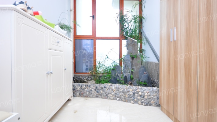 电梯复式   精装修   挑空的 客厅设计   拎包可住-入户花园
