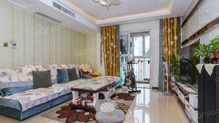 上海城  精装修两室  采光充足视野宽阔 户型方正-客厅