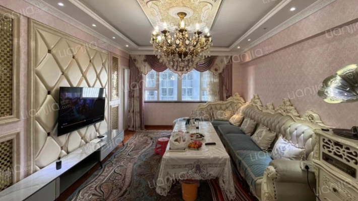 新华南路 新疆银行上层住宅 精装2室-客厅