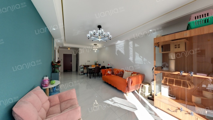 鸿坤理想湾南区 2室1厅 南-客厅