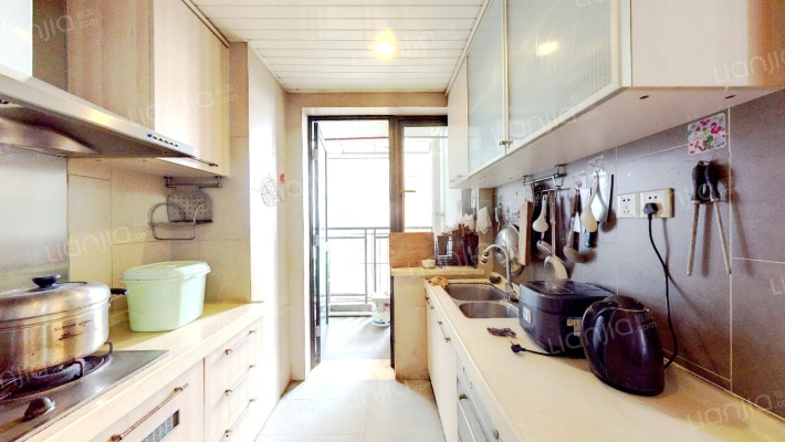 富力现代精装3房采光好家具家电齐全.环境优美拎包可住-厨房