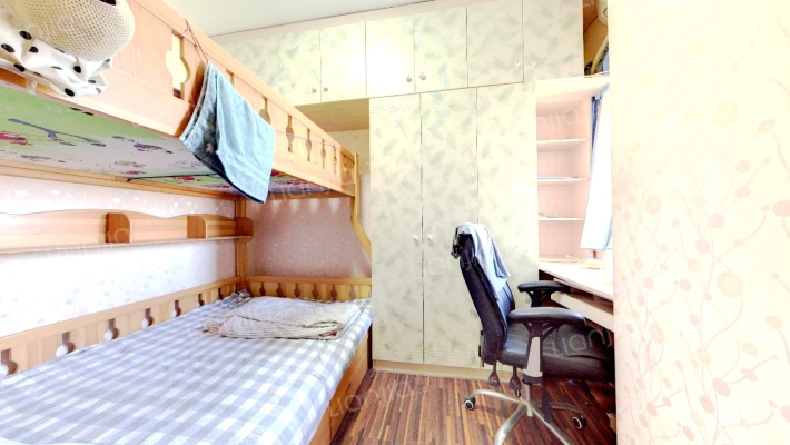 中海开发商及物业，品质保证，精装小三房，居家舒适-卧室A