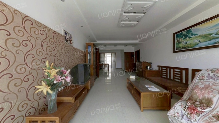 喀什东路  精装修  三室两厅两卫  实木家具 产证齐全-客厅